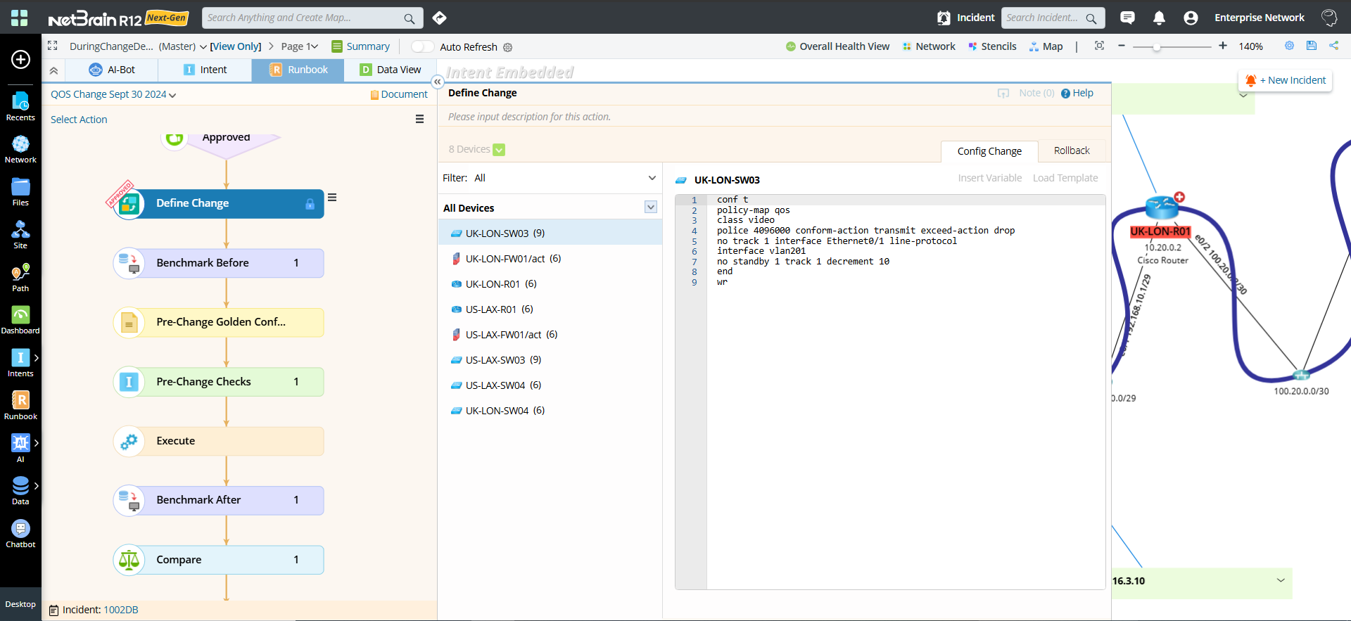 NetBrain R12 Change Management